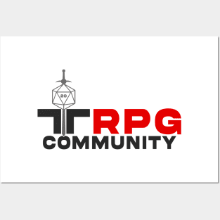 TTRPG Community logo (Light T-Shirt) Posters and Art